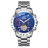 GUANQIN Men's Military Watch High Quality Automatic Mechanical Bracelet Stainless Steel Sapphire Automatic Mechanical Movement
