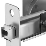 Sier Lock Satin Nickel Contemporary Privacy Square Hardware, Sliding Pocket Door Latch