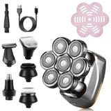 Resuxi LK-8730 Shaver for Men Beard Razor 7D ating 7 Blade Heads Electric Nose Hair Trimmer