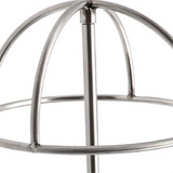 Wall Mounted Metal with Hat Shape Dome Shaped Decorative Wig Stand Skeleton Cap Bracket Home Display