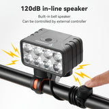 LED Front Rechargeable Light with Horn MTB Bicycle Head Lights Cycg Bike Safety Lamp for Night Riding