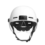 Smart Bike Adult 1080p@30fps Camera 8 Hours Video 1300mAh for E-Bike Helmet w/ Safety Lights and Shock Absorption