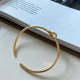 Korean Style 925 Sterling Silver Interlocking Bracelet Small Fashion