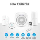 Smart System+Doorbell 3in1 P2P PIR Motion Detector Door Contact Home Security Alarm Sensor