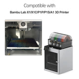 PET+PEY Build Sheet 257x257mm Spring Steel Plate Double-Sided Smooth for Bambu Lab X1/X1C/P1P/P1S/A1 3D Printer