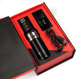 New Professional FLux Wireless Tattoo Battery Machine Pen Brush Coreless Motor Strong Quiet 2400mA/h RCA Adapter Free Shiping