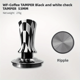 1pc Adjustable Depth Concentrate Tamper - Transparent Black and White Plaid
