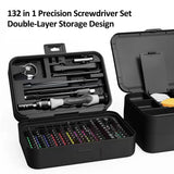 132-in-1 Micro Magnetic Mini Precision Screwdriver Set with Color-coded Identification Repair 108 Screwdrivers