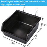 188 Piece Hooks With Pegboard Bins,Peg Locks,For Organizing Various Tools For Kitchen Craft Room Accessories