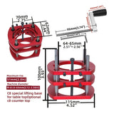 Precision Lift For Table Saw & Wood Router Trimmer - Carpentry Tool