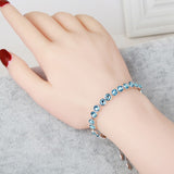 Temperament Austrian Crystal Adjustable Bracelet Hand Ornaments For Girlfriends' Birthday Gifts