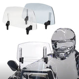 Universal Motorcycle Clear PC Windshield Adjustable Windscreen Harley Davidson Sportster Dyna For Honda Yamaha SuzukiCruiser