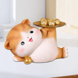 Cat Statue Keys Holder Resin Figurine Decorative Gifts For Cabinet Book Shelf Bathroom Office Home