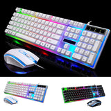 G21 USB Wired Set LED Rainbow Color Backlight Gaming Computer Mouse Keyboard