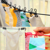 4M Non-slip stretch clothese With 12Clips Outdoor Camping Travel Stretchy Clothese Sock e Hanging Laundry Drying Rope