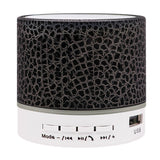 A9 Crack Pattern Mini Speaker Colorful Light Support U Disk TF Card AUX Port Wireless Portable
