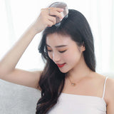 Electric Scalp Massager with LED Light Electric Hair Massager Portable Head Massager Scalp Stress Relax Handheld Massager