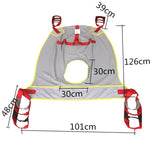 Medical Mobility-impaired Patient Mesh Cloth Opentype Spreader Lifter Sling Adjustable Rehabilitation Elderly Moving Belt