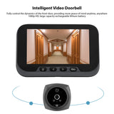4.5'' 1080P 2MP LCD Digital Viewer Peephole Doorbell - For Apartment, Human Body Detection, Color IR Monitor, Security Camera