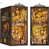 DIY Dollhouse Booknook Kit - Boohelf Insert Decor Alley. Book Nook Kits for Adults. Bookends Model - Wander Library.