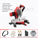 Multifunctional Electric Aluminum Sawing hine 45 Degree Cutting Miter Saw Household Woodworking Power Tool 220V 1800W