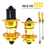 ARC Noisy 32 Holes with Bearing Bicycle Hub 110mm 148mm Axle HG XD MS Cube for 10 11 12 Speed Bike Parts