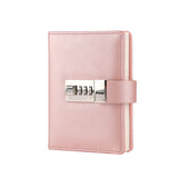 Code Diary With Lock PU Notepad Agenda Planner Handmade Handaccount Book Journal Travel Notebook
