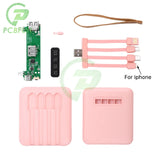 18650 Battery Mobile Power Kits DIY Charging Treasure Kit With LED Light Self-wired Detachable 4-wire 3 Cells