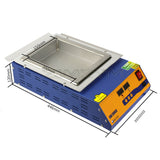 CM-200S Lead-free solder pot Digital display 1500w melt 11.3KG temperature adjustable Melting furnace square tin stove