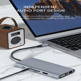 c hub 11 in 1 Port HD-MI-Compatible VGA Docking USB 3.0 High Speed Type C Splitter For Laptop