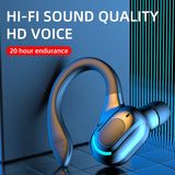 Bluetooth 5.2 Earphone Waterproof Wireless Headphones with Mic Mini Ear Hoo HiFi Stereo Music Earbuds for Phone