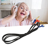 Audiometer Headset Cable Audiometer Headphone Wire Transmission Stability Clear Sound Portable Alloy Interface for Headphones