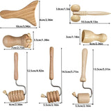 Wholesale Facial Mini Wood Therapy Massager Professional Body Sculpting Tool Wooden Muscle Personal Face Massage Roller