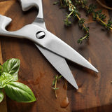 Scissors One Piece 3Cr13 Stainless Forged Steel Powerful Multi-Function Chicken Bone Kitchen Shears