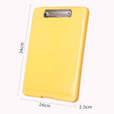 Thickened Organizer Capacity A4 File Storage Box with Clipboard Examination Papers for School