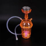 CRUSHER Cute Car Acrylic Hookah Smoking Cup with LED Light Metal Tobacco Bowl Water Pipe Narguile Complete Portable Party