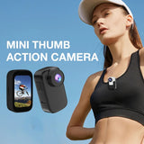 2023 New WIFI 4K Thumb Action with Magnetic Back Clip Anti-shake Pocket HD Video Driving Recorder Sports Camera
