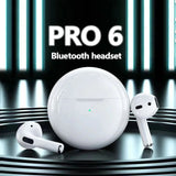 PRO 6 Wireless Headset 5.3 Bluetooth Protocol Earplug Type Strong Endurance Gaming Compeve Headphones TWS Running