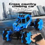 Remote stunt car toy remote control watch 360 degree rotation gesture sensing climbing off-road vehicle
