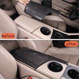 For Porsche Taycan 2019-2022 Dry Carbon Fiber Car Central Control Armrest Box Protective Cover Trim Accessories Parts