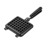 1 Piece Stove Top Waffle Iron Plates Deep Fill Non-Stick Aluminum Alloy Traditional Belgian Waffle Maker For Easy Clean A