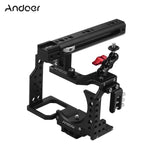 Andoer Cage Video Film Movie Making Stabilizer Aluminum Alloy with Mount Cable Clamp Mounting Adapter for Sony Camera