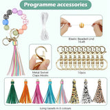 200Pcs For Keychain Making Kit, Multiple Styles Shapes 15Mm Silicone Bulk Rubber Beads Durable Easy To Use