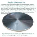 6-Inch Flat Knitting Pad Plate Gem Jade Polishing hine Disc Chassis 150mm Multi-Aperture
