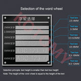 Nameplate Label Printer Semi Automatic hine Metal Aluminum Alloy Name Plate Engrave Emer Marking Tool