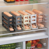 Egg automatic rolling tray - large capacity in refrigerator plastic (30 eggs)
