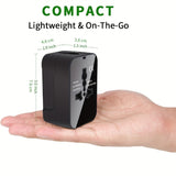 VIE universal plug 2-port USB adapter AC charger for VIEs around the world