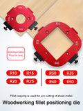 Trimming hine Cutting Fillet R-angle Arc Template for Woodworking Electric Router Slotting Wardrobe Woodboard Tools