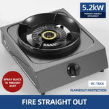 Household Stainless Steel Energy-Saving Gas Single Stove - Desktop for Kitchen Cooking