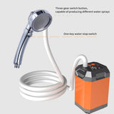 Camping Adjustable Outdoor Shower w/ Intelligent Temperature Detection Ultraviolet Sterilization 5400mAh Rechargeable